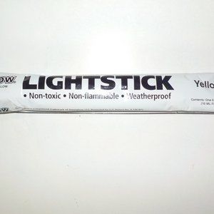 OMNIGLOW LIGHT STICK  YELLOW  NON-TOXIC  NON-FLAMMABLE WEATHERPROOF BRAND NEW